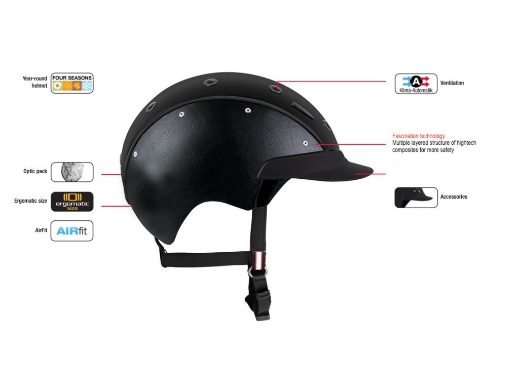 Jezdecká přilba Casco Master-6, černá