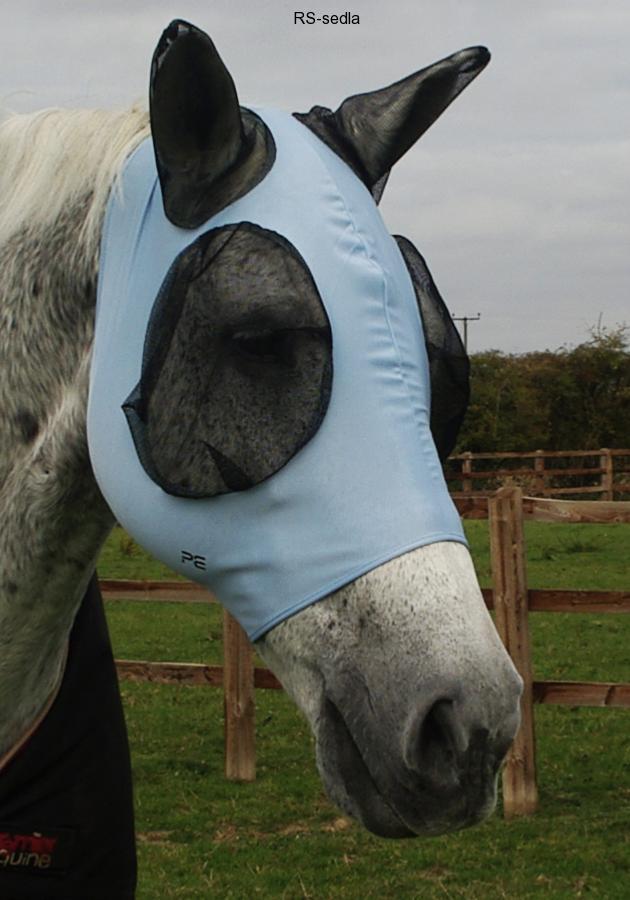 Maska proti hmyzu - lycra s prodloužením Premier Equine