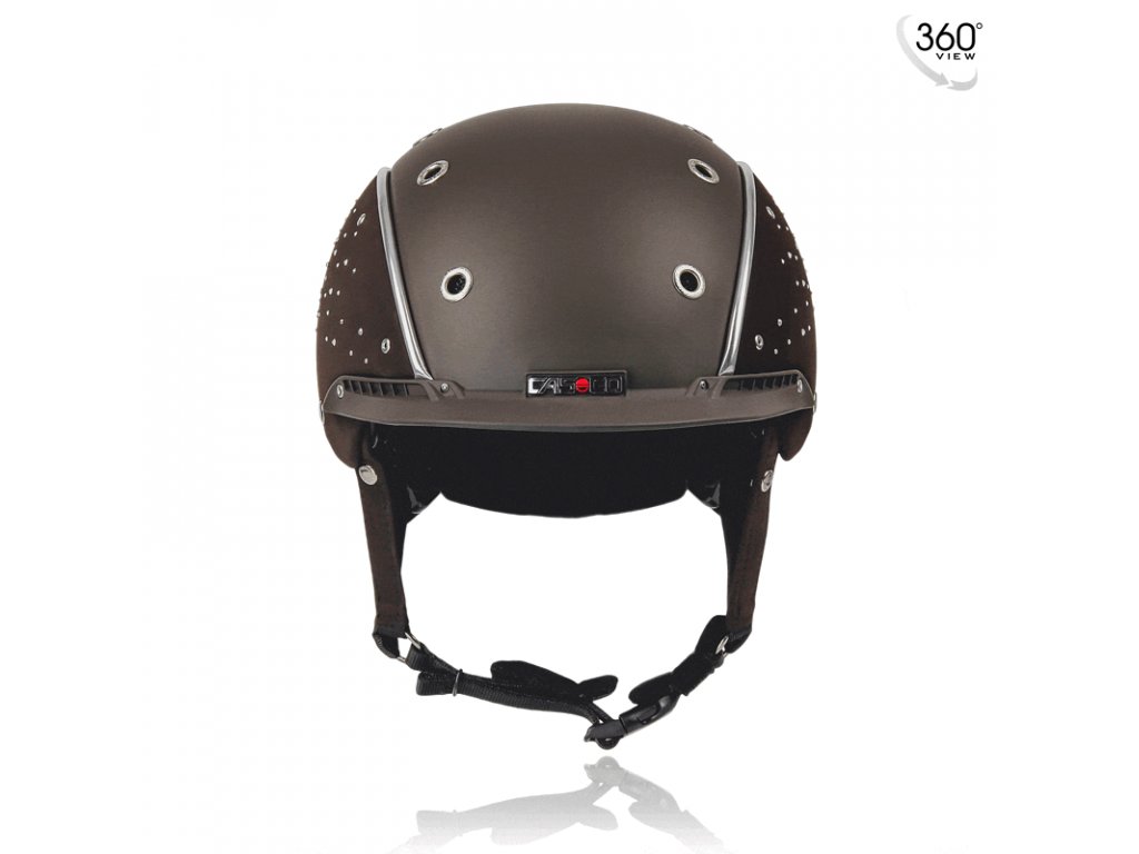 Jezdecká přilba Casco Spirit-3 Crystal, hnědá