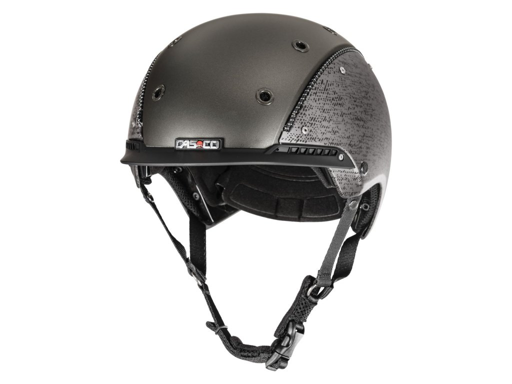 Jezdecká přilba Casco Champ-3, stříbrná