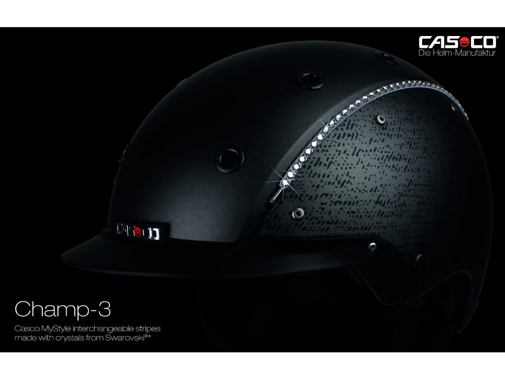 Proužky MyStyle Swarovski na helmu CASCO