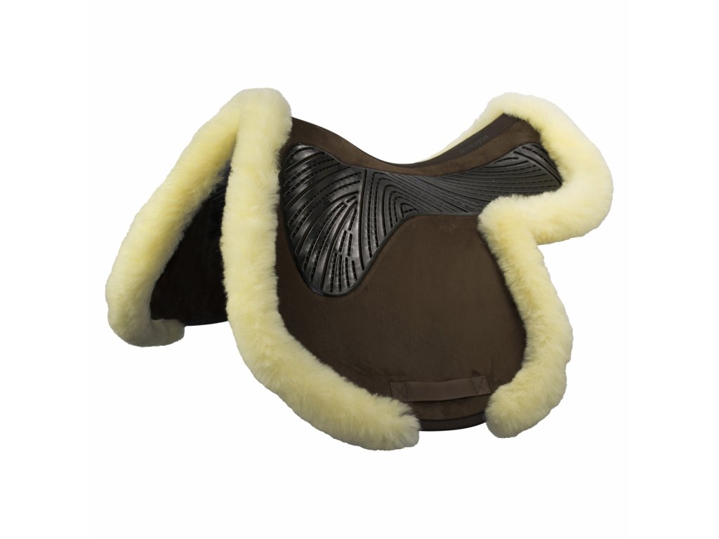 Podsedlová deka vykrojená tlumící Twin Sided Gel Sheepskin Edge ACAVALLO