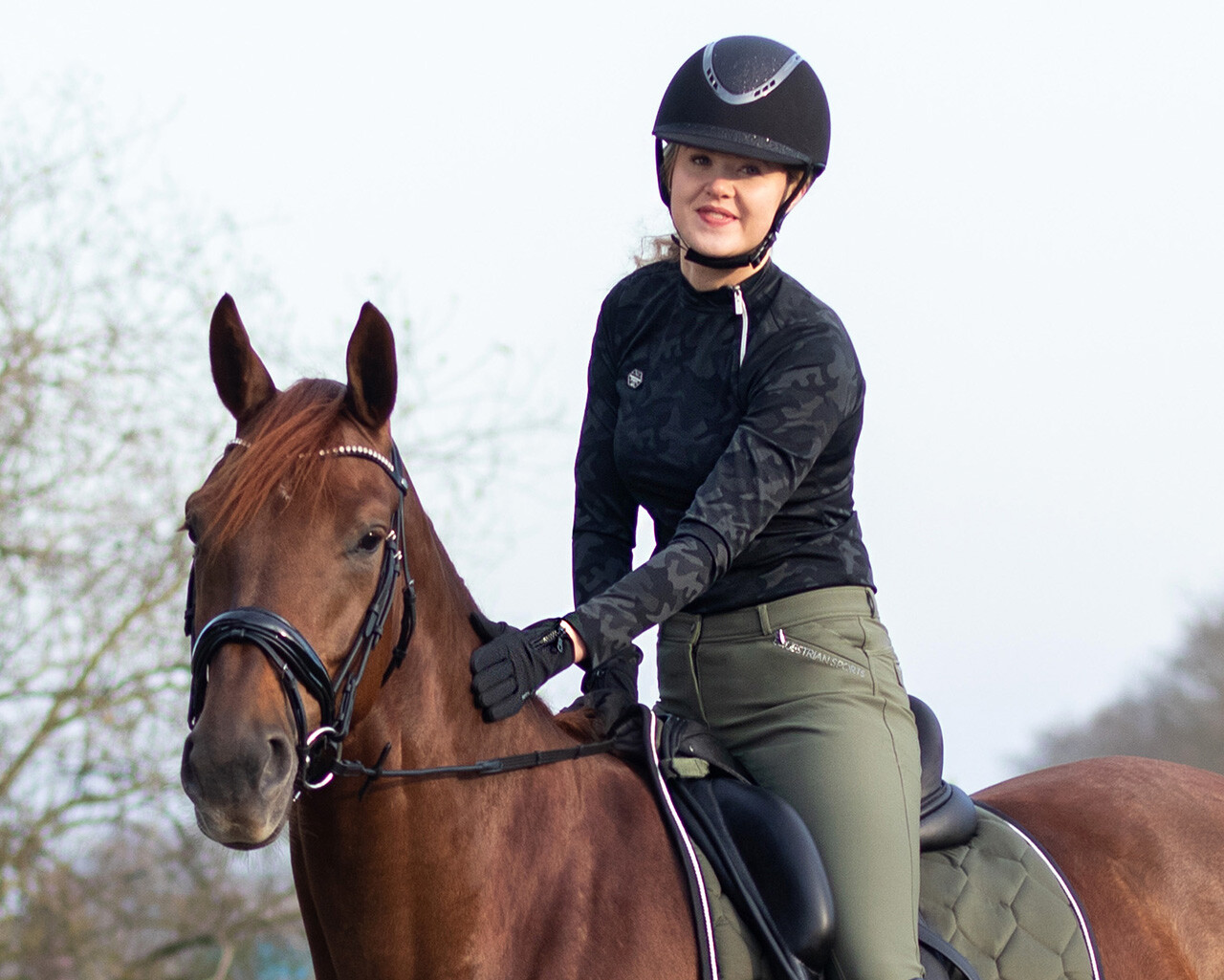 Zimní jezdecké rukavice VIENNA