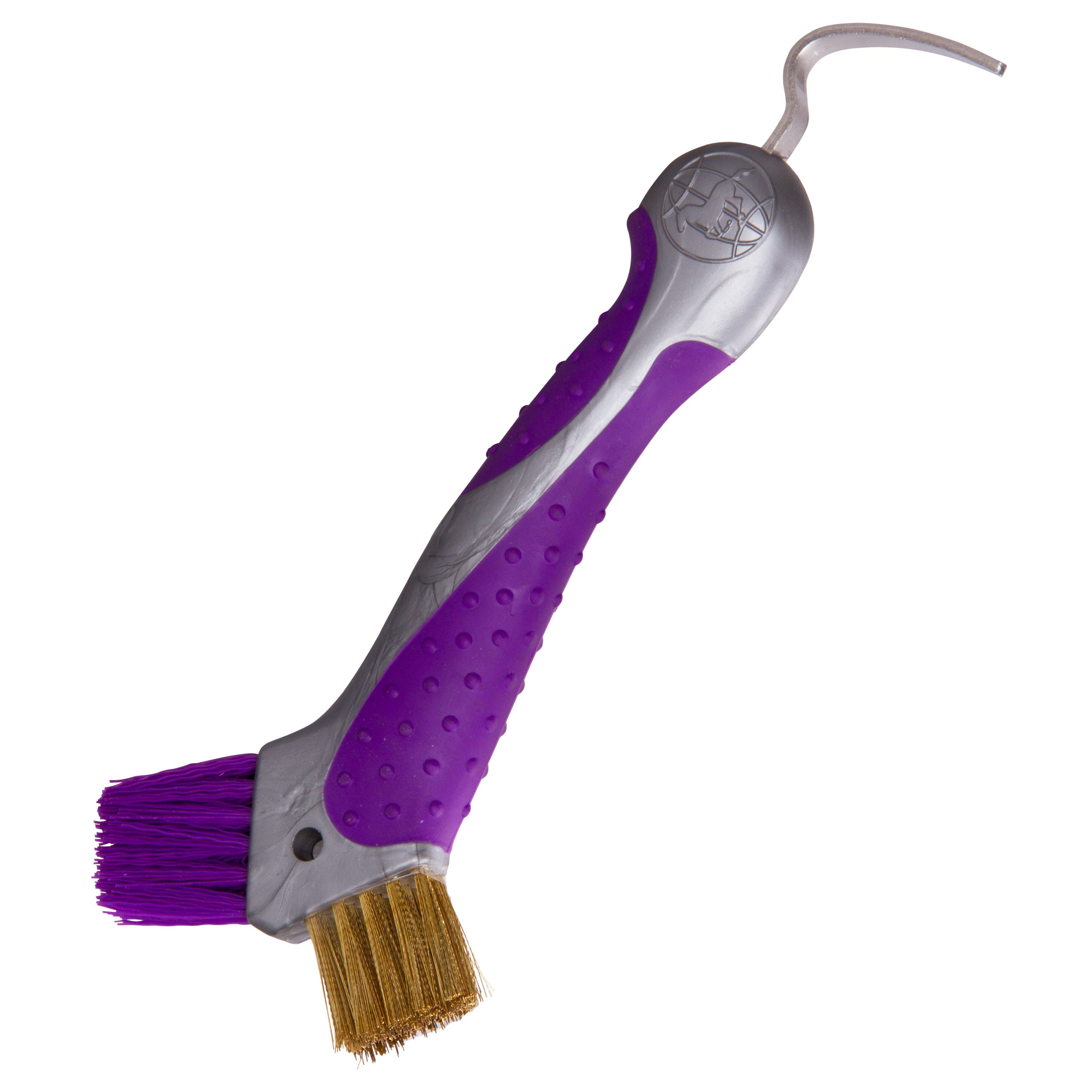 Háček na kopyta s protiskluzovou rukojetí a kartáčky