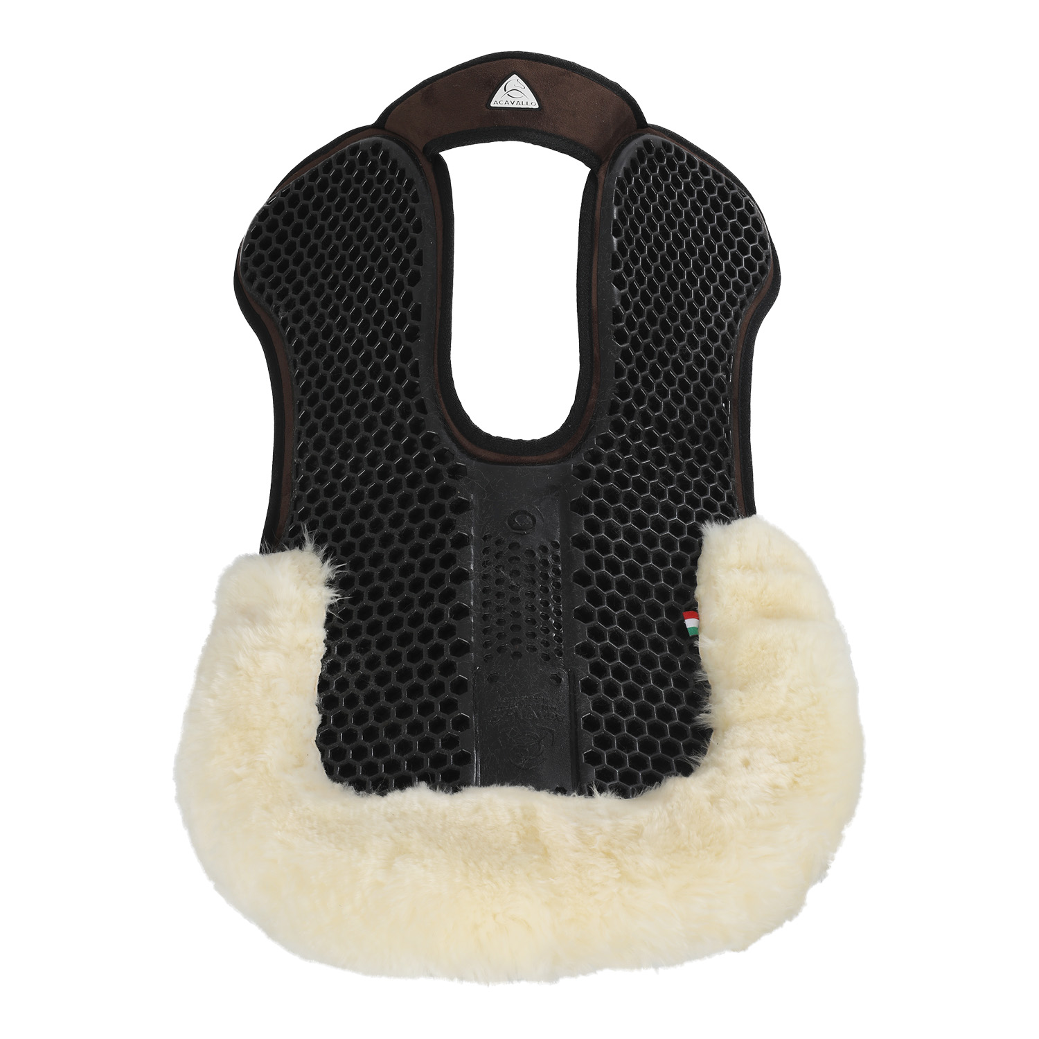 Dečka gelová Withers Free Hexagonal Soft Micropile & Back Sheepskin Edge Acavallo