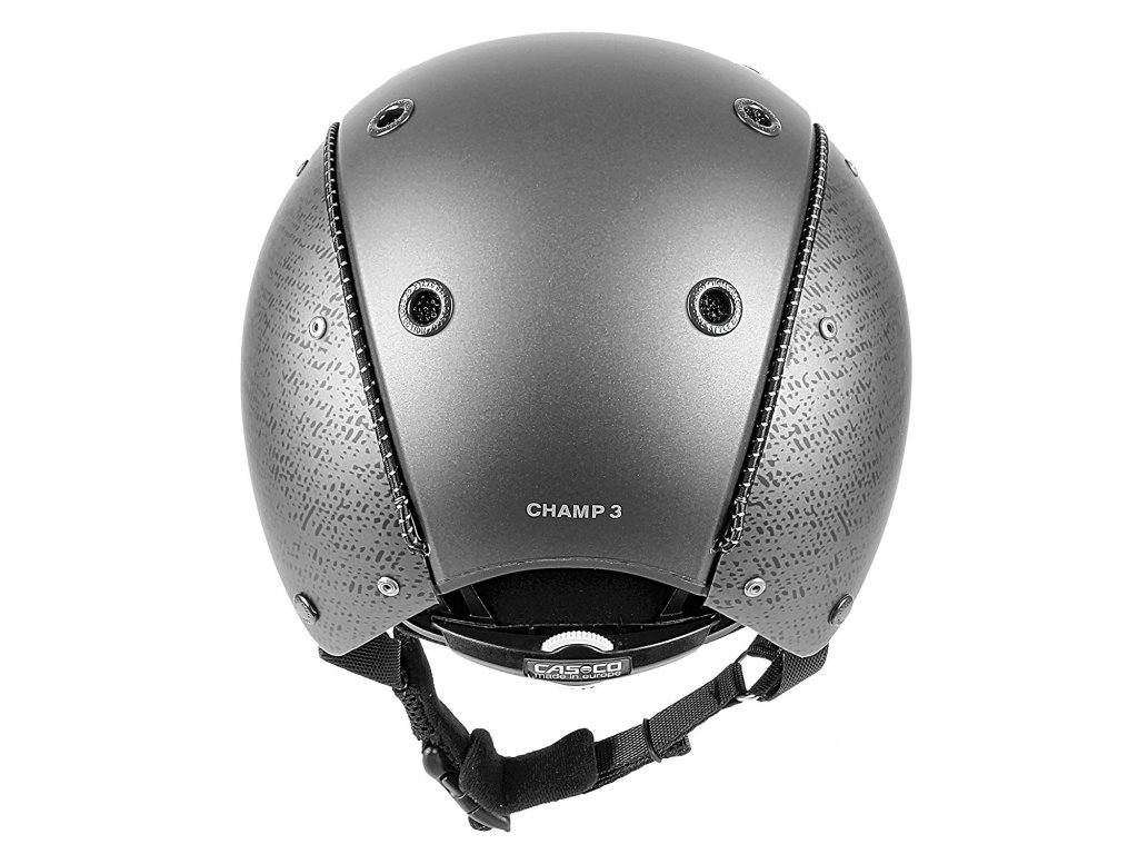 Jezdecká přilba Casco Champ-3, stříbrná