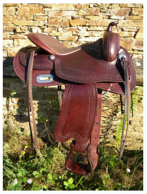 Westernové bezkostrové sedlo FREEMAX Round Buffalo by Acavallo