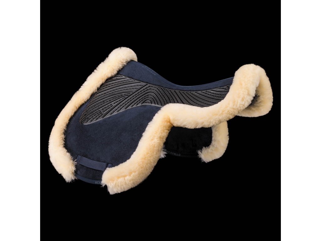 Podsedlová deka vykrojená tlumící Twin Sided Gel Sheepskin Edge ACAVALLO