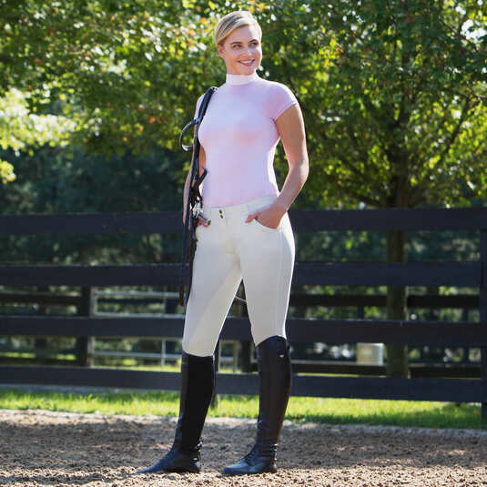 Dámské rajtky GRAND PRIX s celokoženým sedem