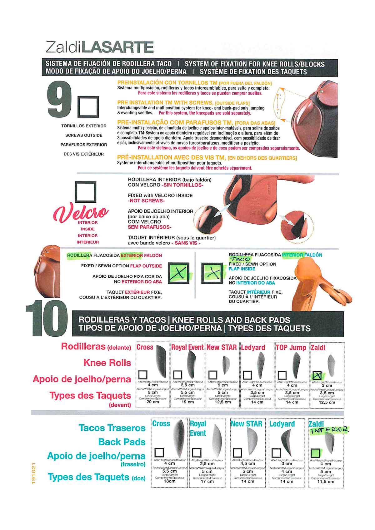 Skokové sedlo Zaldi Lasarte