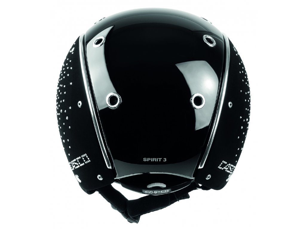 Jezdecká přilba Casco Spirit-3 Crystal, černá