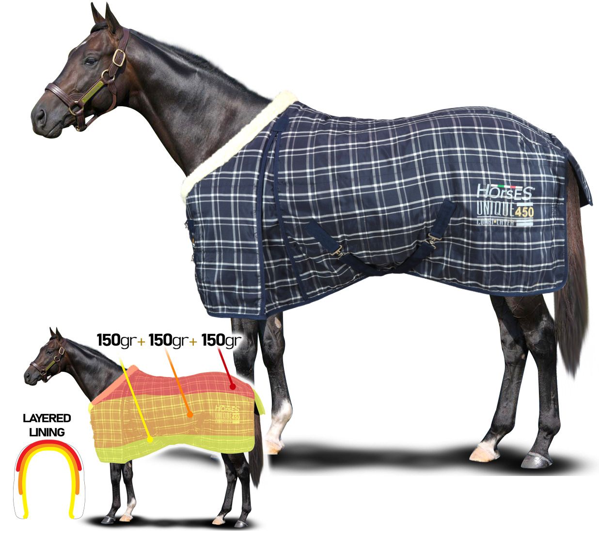 Stájová deka UNIQUE 250gr, 450gr