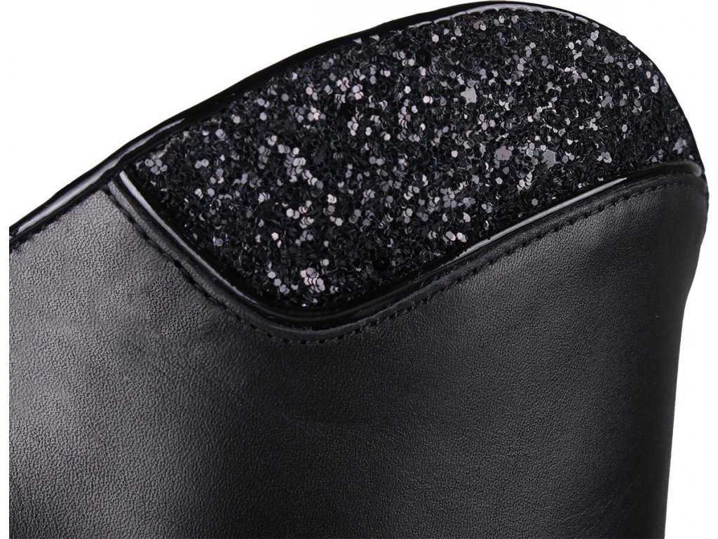 Vysoké jezdecké kožené boty YUNA