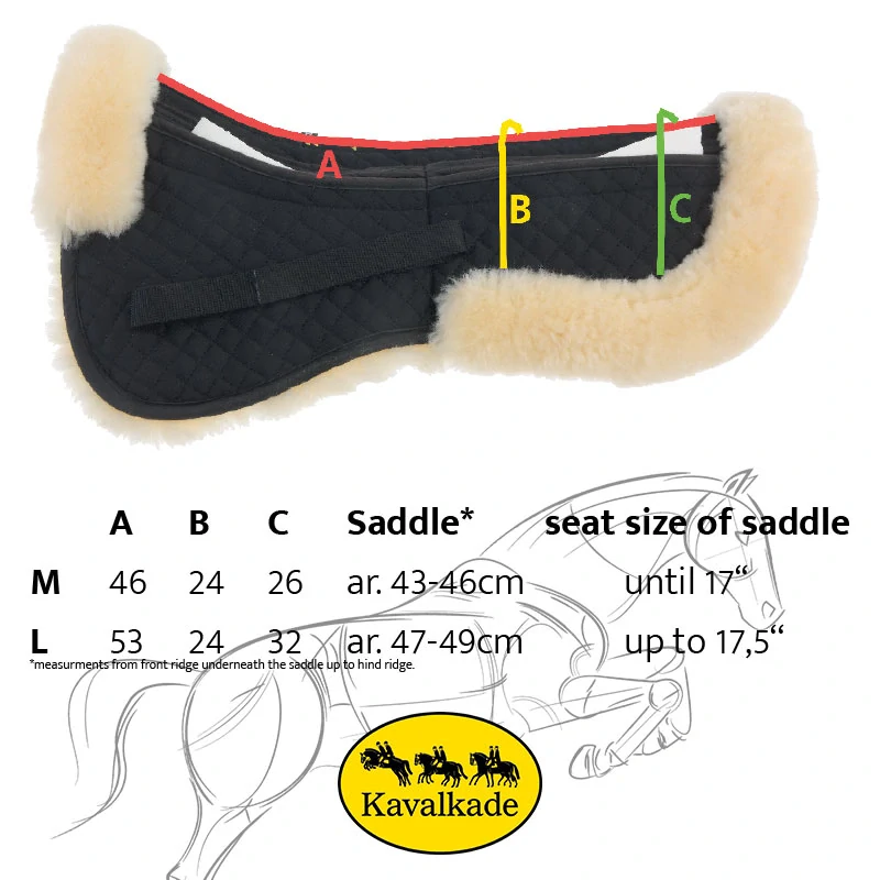 Dečka tlumící Kavalkade pravý beránek korekční s kapsami