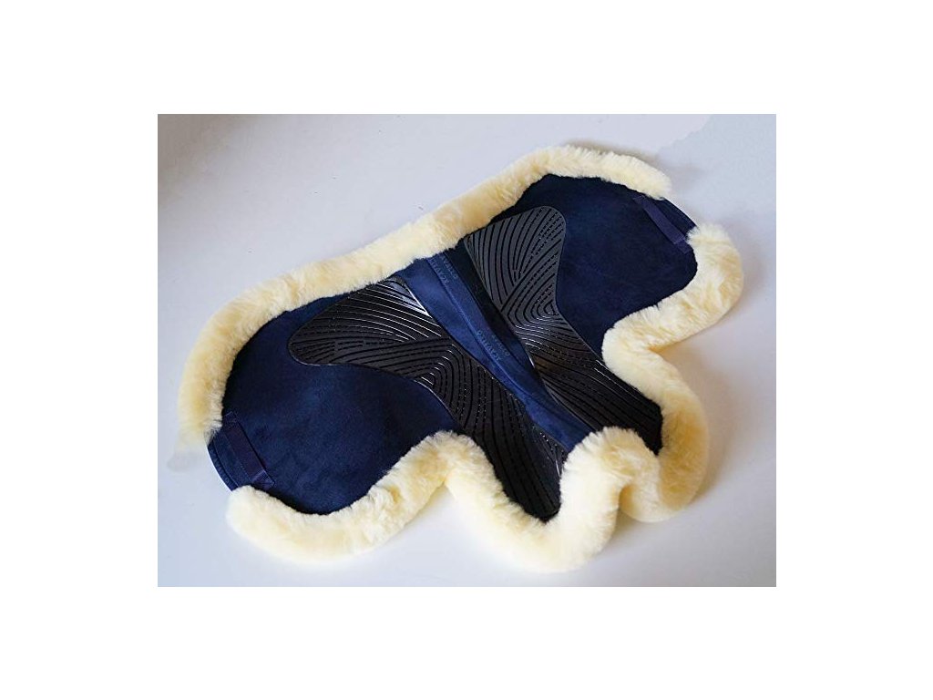 Podsedlová deka vykrojená tlumící Twin Sided Gel Sheepskin Edge ACAVALLO