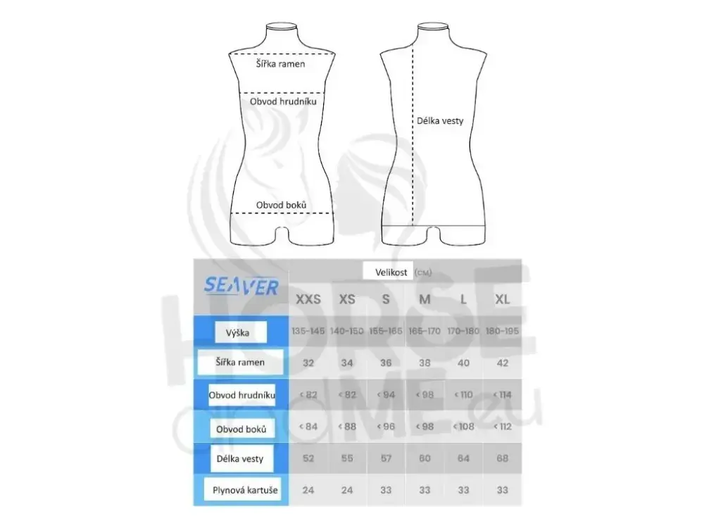 Bezpečnostní vesta SAFE FIT AIRBAG